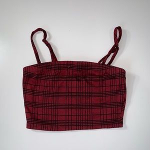 Forever 21 Plaid Crop Top
